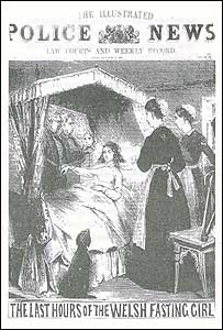 ‘The Last Hours of the Welsh Fasting Girl,’ Illustrated Police News, December 1869.
