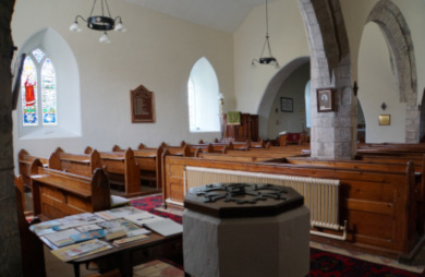 Interior of church