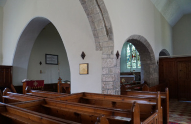Interior of church
